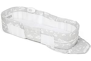 Baby Delight Snuggle Nest Harmony Portable Infant Lounger | Silver Clouds | Unique Patented Design | Baby Lounger , X-Large (Pack of 1)