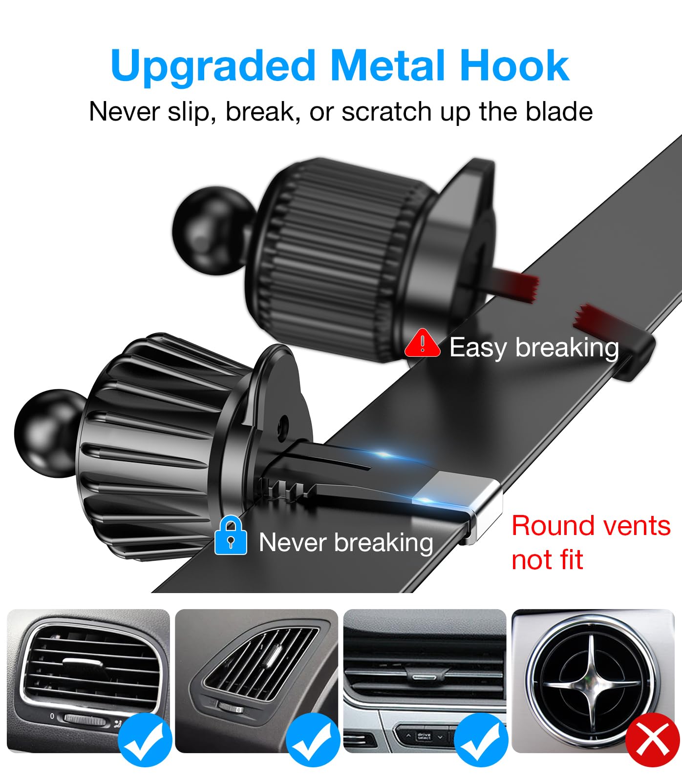 Coolpow for Magsafe Car Mount Charger【100% Stable】 15W Magsafe Car Charger Magnetic Phone Holders for Your Car Accessories for Women Men Car Phone Holder Wireless Car Charger for iPhone 17 16 15 14 13