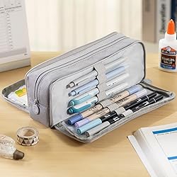 CICIMELON Large Capacity Pencil Case 3 Compartment