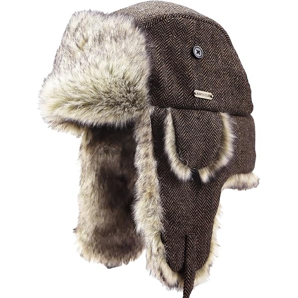 Amazon.com: Futrzane Corduroy Trapper Hat - Mens Winter Hats with