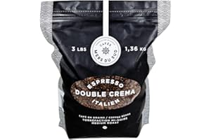 Cafes Mers du Sud - Whole Coffee Beans for Espresso 3 Pound (1.36 kg) - Medium Roast - Espresso Double Crema Italien - Coffee