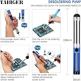 Tabiger 60W Soldering Kit with LCD Multimeter, 5 Tips, Stand & Soldering Tools view 4