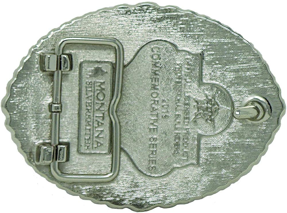 Montana Silversmiths Officially Licensed PBR Western Belt Buckle (Be Cowboy - Tri-Color): Clothing