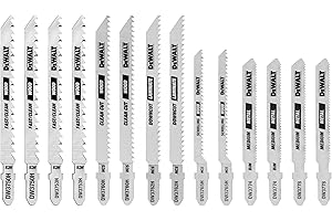 DEWALT Jigsaw Blades Set with Case, T-Shank, 14-Piece (DW3742C)