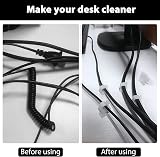 Fantasyon 50Pcs Cable Clips Self Adhesive White Durable Cable Organizer view 4