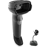 Zebra DS2208 Handheld Barcode Scanner with Stand | 1D/2D, QR Code | Point of Sale (POS) | Corded | Shielded USB Cable | Easy Setup | 5-Year Warranty | DS2208-SR7U2100SGW