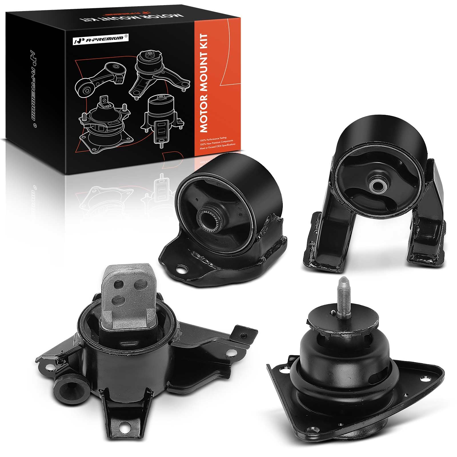 Photo 1 of A-Premium 4PCS Engine Motor Mount and Transmission Mount Set Compatible with Hyundai Elantra 2007 2008 2009 2010 L4 2.0L, Automatic Transmission, Replace# 218102L000, 219302H050