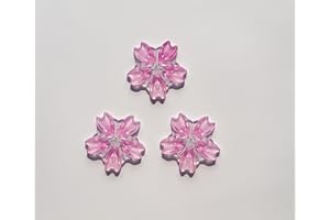 Cloud 9 Gear Snowboard Stomp Pad – Set of 3 – Cute 3D Mini Sakura Cherry Blossom – Japanese Style Anti-Slip Foot Grip with Strong 3M Adhesive – Universal Fit