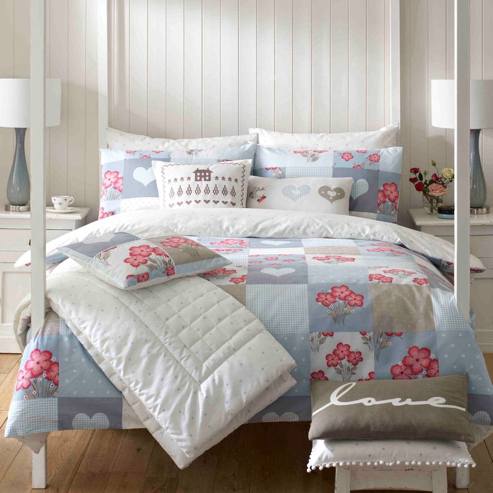 Hattie Cornflower Duvet Cover Size King Amazon.co.uk Kitchen & Home