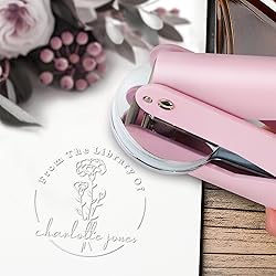 OFCCUSTOM Book Embosser Custom Embosser Stamp with