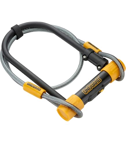 Lucchetto U-Lock OnGuard Neon Con Cavo Da 4 Ft – Staffa E 2 Chiavi, Sicurezza Alta Per Bici