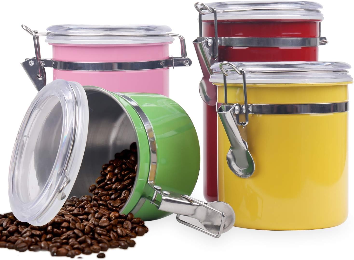 airtight tea coffee sugar containers