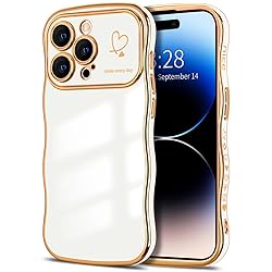 Hython for iPhone 14 Pro Max Case Cute Curly Wave