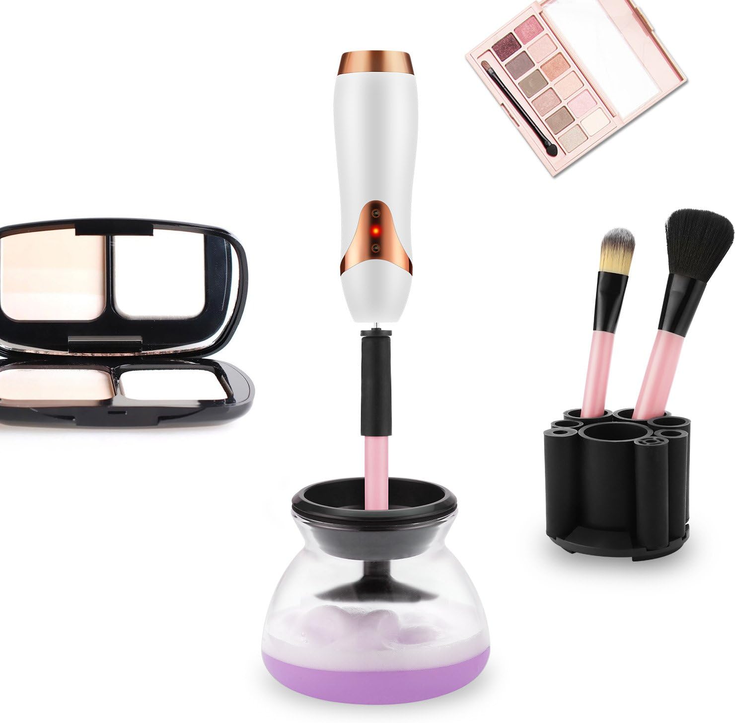 limpiador de brochas de maquillaje usb