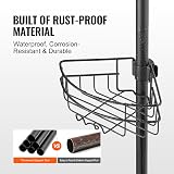 VEVOR Shower Corner Caddy Tension Pole, 39"-125" Adjustable Height view 6
