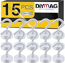 DIYMAG Magnetic Hooks, 30Lbs Strong Heavy Duty