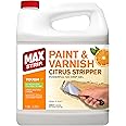Max Strip Paint & Varnish Citrus Stripper - 1 GALLON - Strips Multiple Layers - Removes Latex and Oil Based Paints - No Methylene Chloride No NMP Powerful No Drip Gel Formula