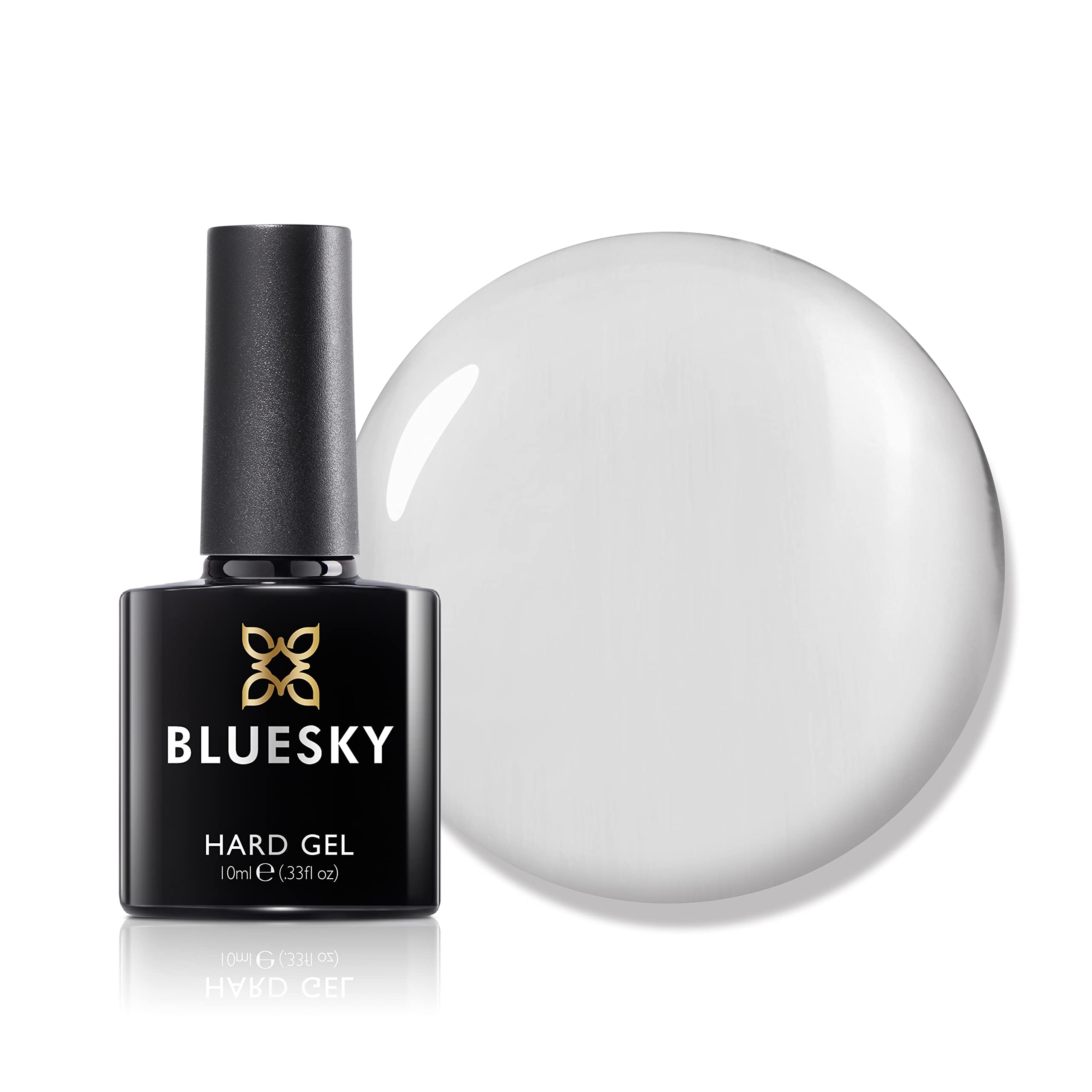 Bluesky Hard Gel, Builder and Strengthener for Hard, Strong Nails, Extensions And Growth, Clear, 10 ml (Requires Curing Under LED Or UV Lamp)