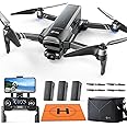 Holy Stone HS600 Drones with Camera for Adults 4K, FAA Remote ID Compliant, 2-Axis Gimbal & EIS Anti Shake, 3 Batteries 84-Min Flight Time, 10000 FT Range Transmission, 4K/30FPS, Drone Landing Pad