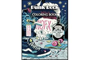 Punk Rock Coloring Book: Unleash Your Imagination with this Playful Punk Rock Coloring Book