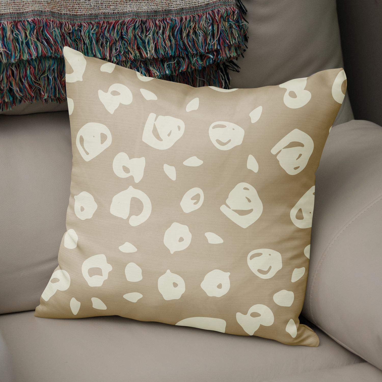 Bonamaison Decorative Cushion Cover Random Pattern, Throw Pillow Covers, Home Decorative Pillowcases for Livingroom, Sofa, Bedroom, Size:43X43 Cm - Designed and Manufactured in Turkey