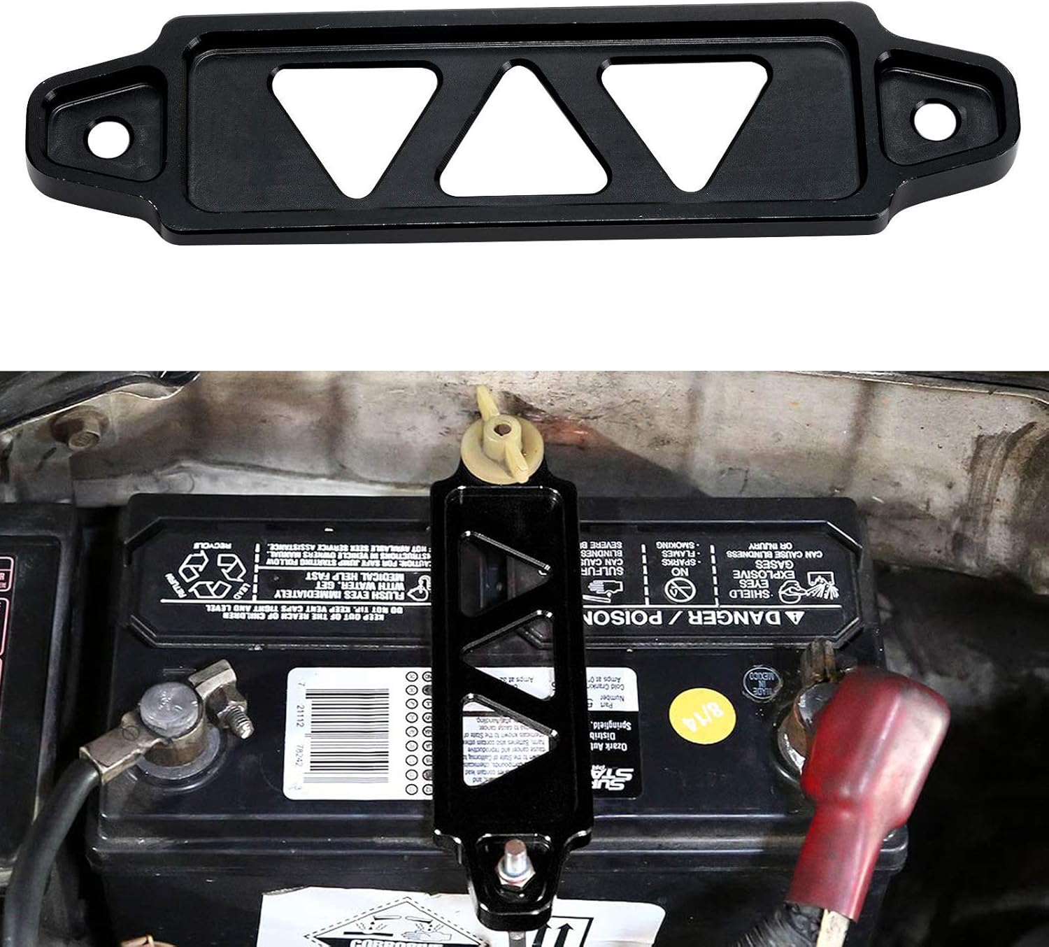 140mm Billet Aluminum Car Battery Tie Down Bracket Mount