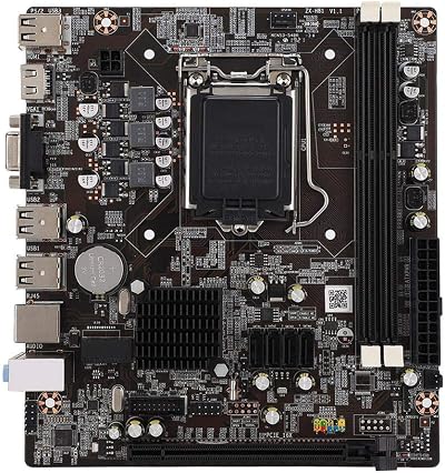PUSOKEI H81 LGA 1150 Motherboard DDR3 1600 HDMI VGA Dual Output SATA USB 3.0