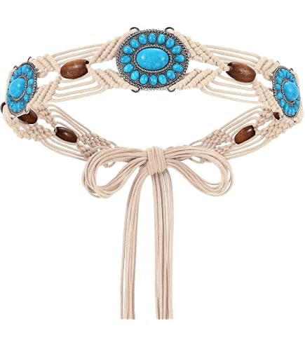 Amazon.com: Bonuci 2 Pcs Boho Braided Belt Set for Women  display picture 1