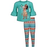 Disney Moana Graphic T-Shirt and Leggings Outfit Set - Blue