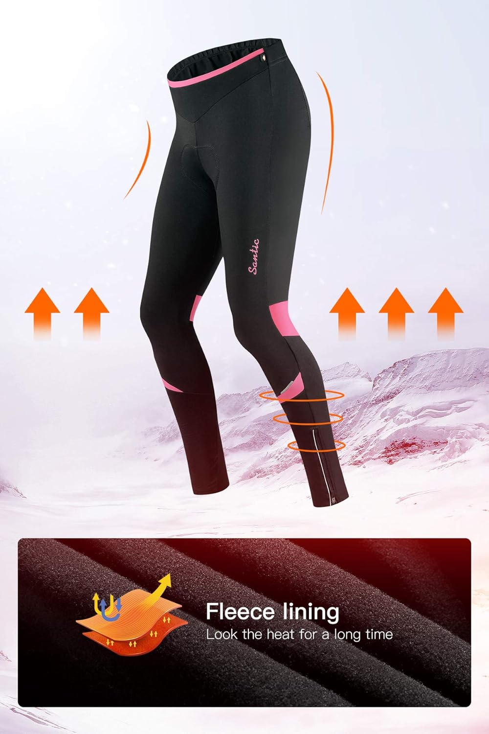 fleece lined cycling tights