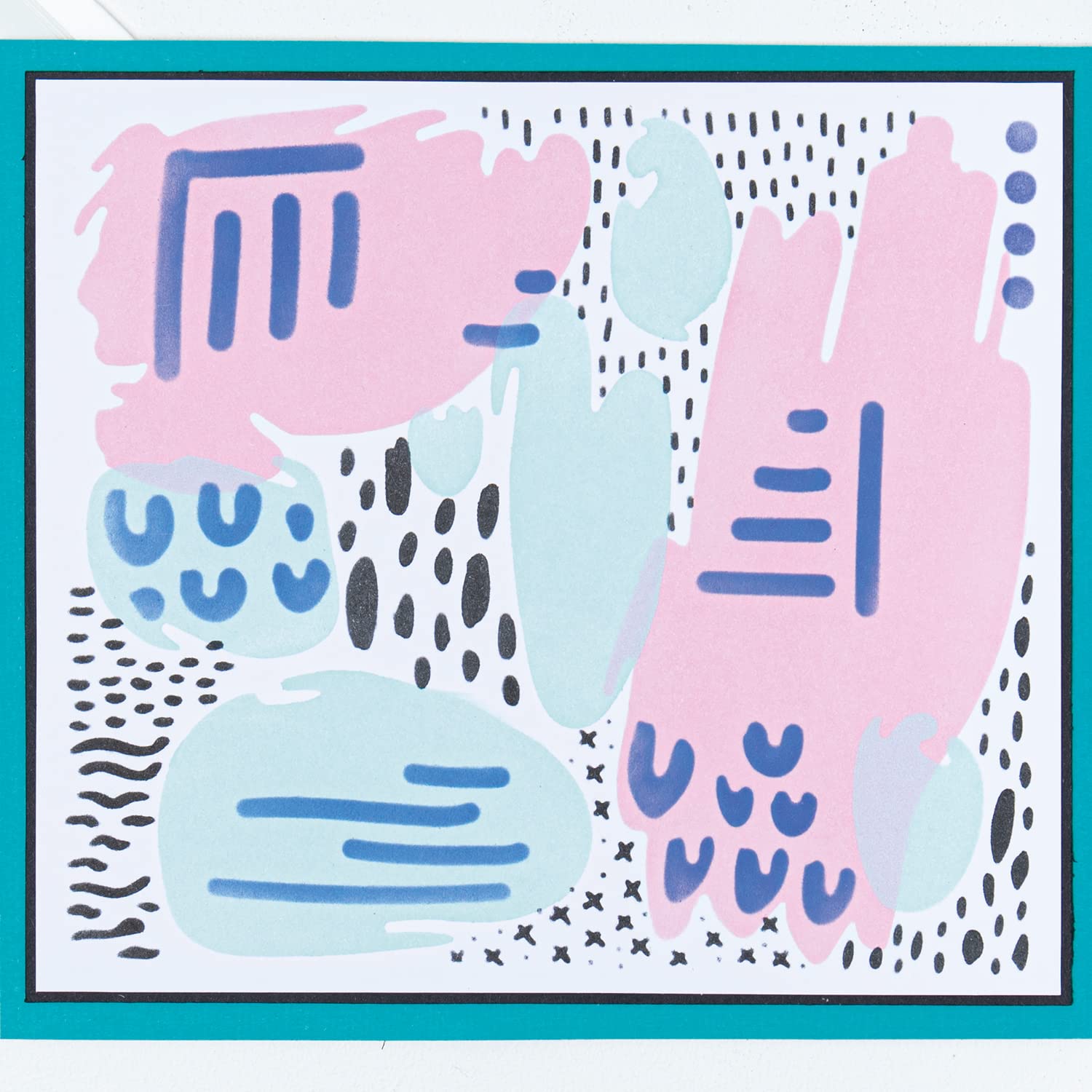 Sizzix Layered Stencils 4PK Abstract Marks by Lisa Jones, One Size — image 1