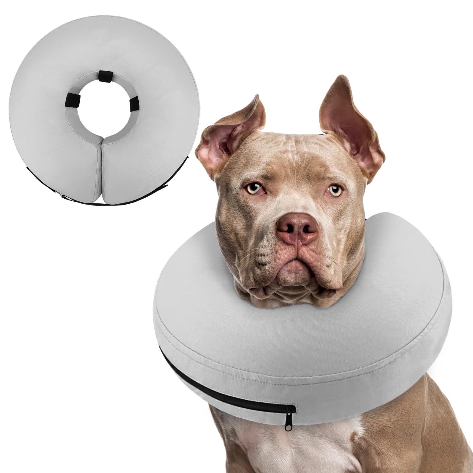 Supet Inflatable Dog Cone Collar Alternative After