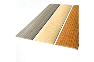 3.3ft Self Adhesive Laminate Floor Cover Strips, Vinyl Floor Flat Divider Strip, Floor/Door Flat Transition Strip, for Tile, 