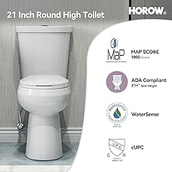 HOROW 21 Inch Tall Toilets, Extra High Toilets with