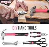 Hi-Spec 56pc Pink Home & Office DIY Tool Kit Set - Complete Hand Tools view 4