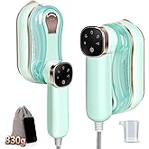 Portable Steamer for Clothes-180ml Handheld Travel Steamer for Clothes,Garment Steamer with LCD,1200W & 3+2 Level Steam Iron,