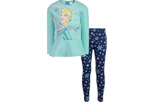Disney Frozen Princess Anna Elsa Baby Girls Sweatshirt and Leggings Outfit Set Infant to Big Kid