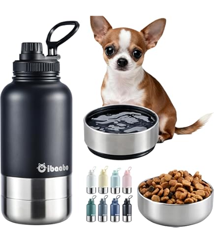 Amazon.com : WRTZ Portable Dog Water Bottle with 2 Removable Water