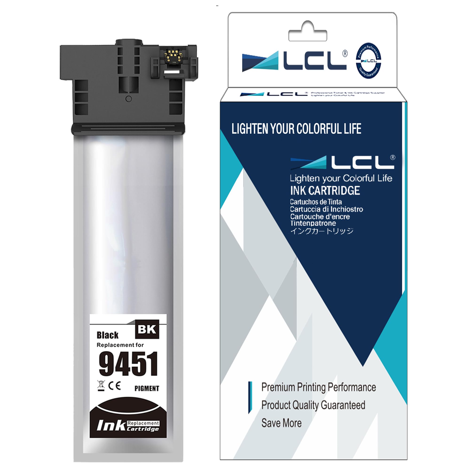 LCL T9451 High Capacity Compatible Ink Cartridge Replacement for Epson T9441 T9451 for Epson WorkForce Pro WF-C5210 WF-C5210DW WF-C5290 WF-C5290DW WF-C5710 WF-C5710DWF WF-C5790 WF-C5790DWF (1 Pack)