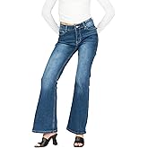 Forever 21 Women's Flare Denim High-Rise Slim Fit Stretch Jeans-Retro Y2k Style