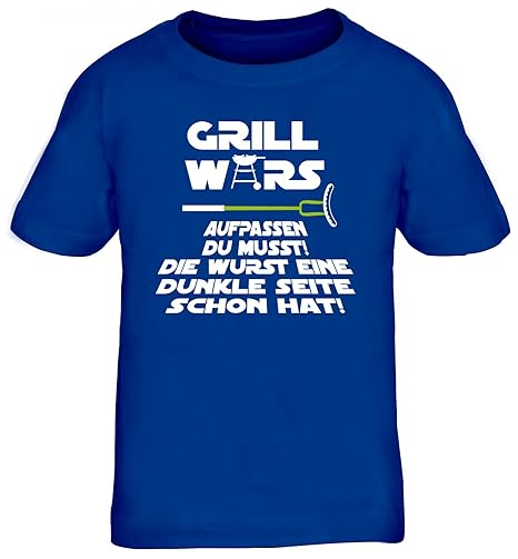 Lustiges Kids Kinder Fun T-Shirt von Shirtstreet24 mit Dunkle Seite Grill Wars Motiv