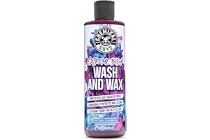 Chemical Guys Extreme Bodywash & Wax Foaming Car Wash Soap - Soap for Foam Cannons, Foam Guns, or Bucket Washes for Cars, Trucks, Motorcycles, RVs, and More, Grape Scent - 16 oz