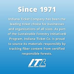INDIANA TICKET CO. The Original 2” X 2” Ticket