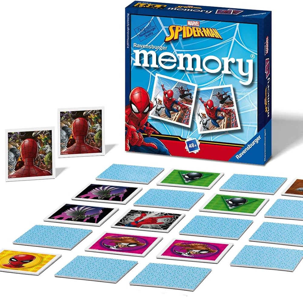 Ravensburger Marvel Spiderman Mini Memory Game Matching Pairs