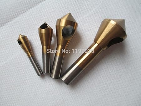 Generic Titanium Coated Countersink & Deburring Drill Bits 2-5mm 5-10mm 10-15mm 15-20mm Metal/Wood/Plastic Cutting Tool Drills Set