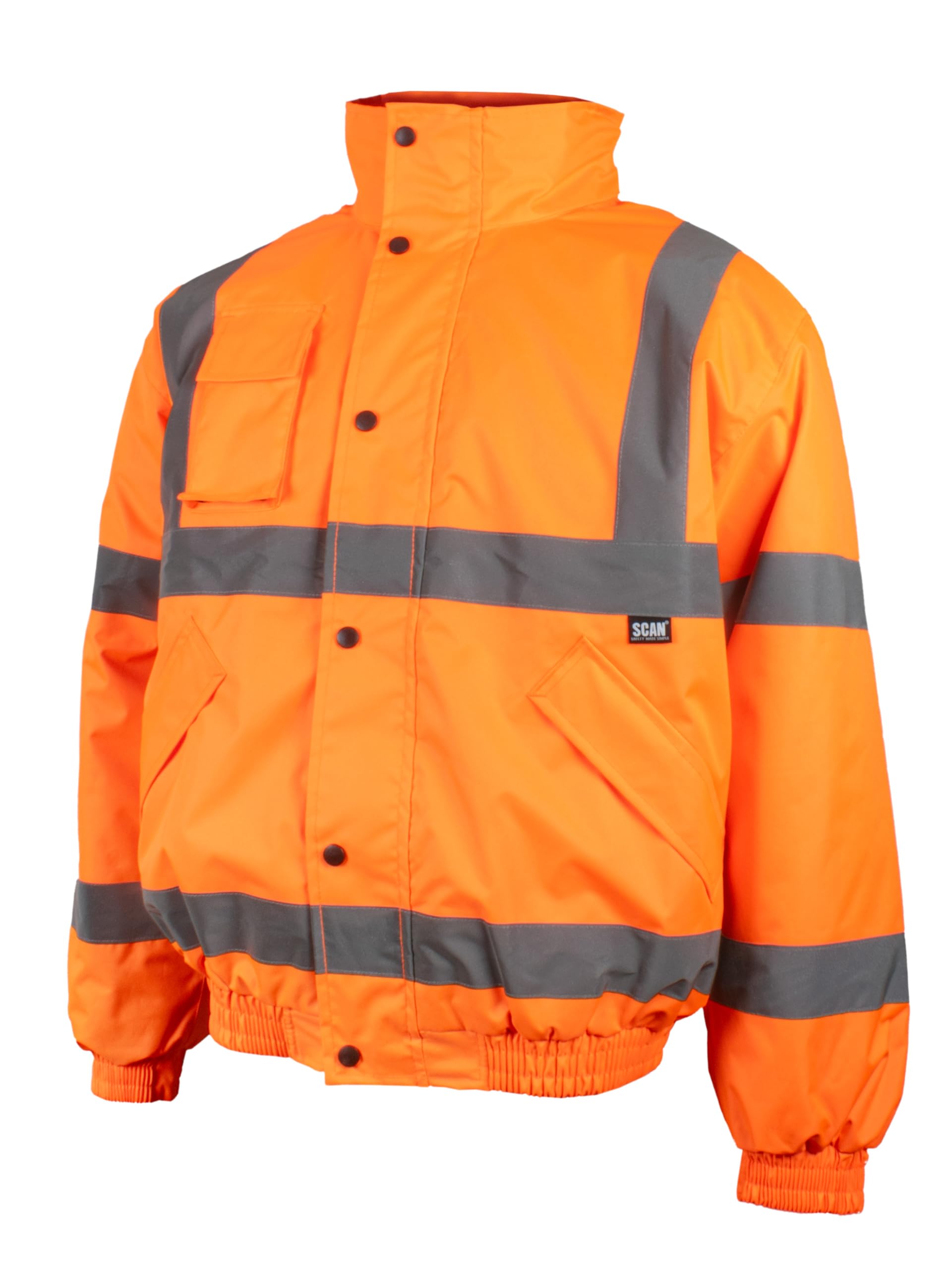 Scan Hi-Vis Bomber Jacket Orange, Railway Standard RIS-3279-TOM Size: XL
