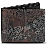 Buckle-Down Men's Bifold Wallet Gothic, Multi, 4.0" x 3.5" (PUW-W30706)