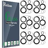Ferilinso Camera Lens Protector for iPhone 14 Pro Max/15 Pro Max/14 15 Pro | 6 Pack, 9H+ Tempered Glass, Military-Grade Shatterproof Camera Cover, Case Friendly, HD, No Flash Glare for Night Shooting