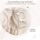 Sophie la girafe Natural Rubber Teether Set - 2-in-1 Newborn Gift view 3