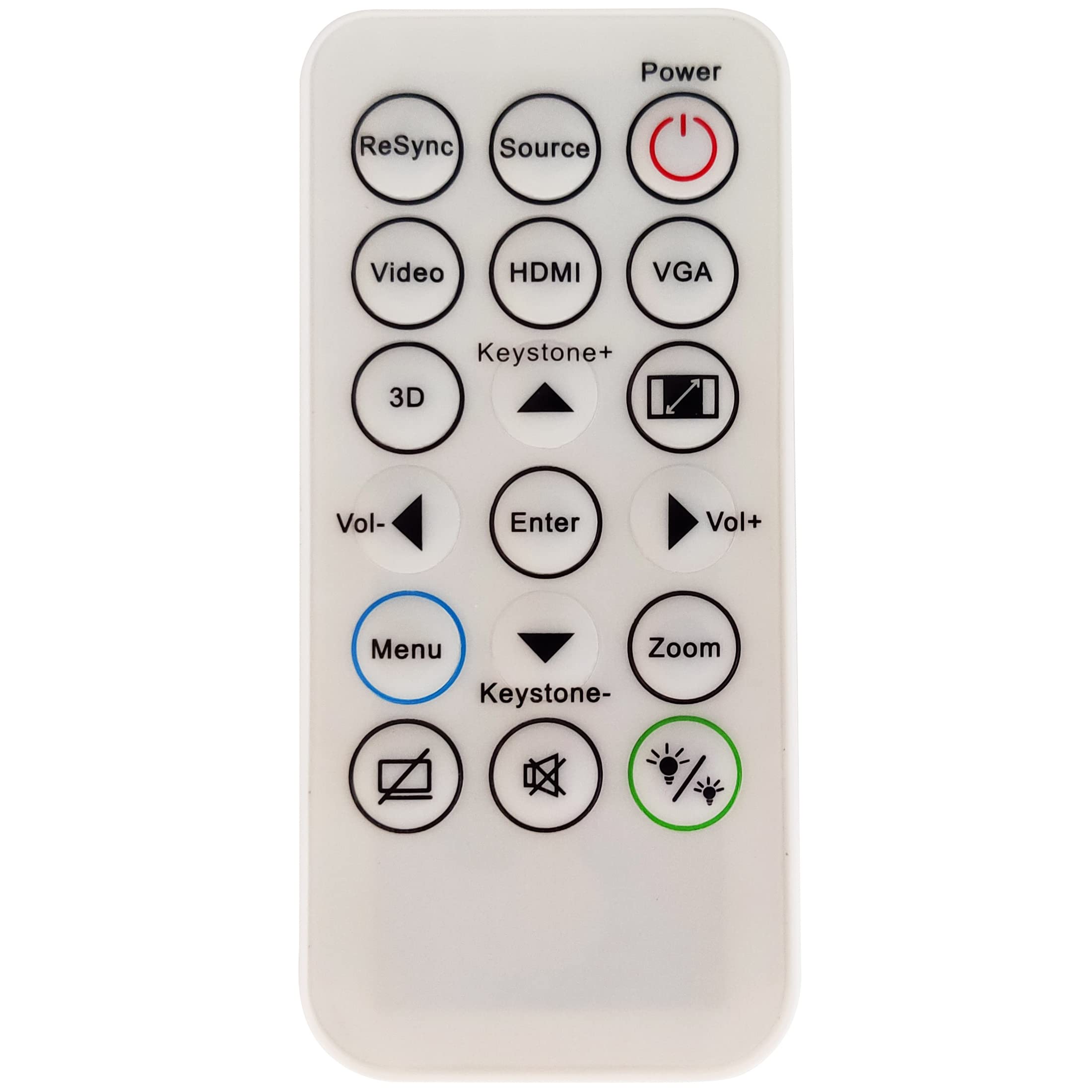 Leankle Remote Controller IR29033 for InFocus Projectors INA-REMPJ001, IN110v, IN110xa, IN110xv Series, IN112v, IN114v, IN116v, IN112xa, IN114xa, IN116xa, IN112xv, IN114xv, IN116xv, IN119HDxa